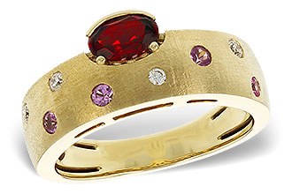 A320-70157: LDS RG .58 MULTI CLR (GAR & PINK SAPP) .66 TGW