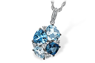 B235-19184: NECK 2.60 BLUE TOPAZ 2.70 TGW
