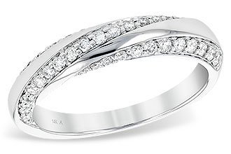 B236-15611: LDS DIA WED RG .38 TW