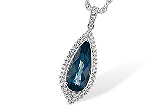 D235-21011: NECK 2.40 LONDON BLUE TOPAZ 2.65 TGW