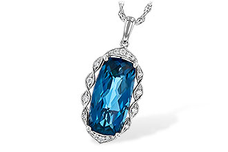 D236-10093: NECK 6.70 LONDON BLUE TOPAZ 6.81 TGW