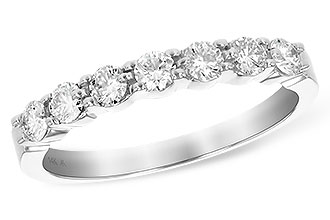 F138-87447: LDS DIA WED RG .50 TW (7 STONES)