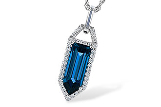 F318-83729: NECK 2.95 LONDON BLUE TOPAZ 3.12 TGW