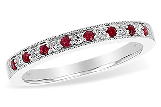 G229-78293: LDS WED RG .12 RUBY .21 TGW