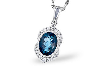 G318-90156: NECK 1.96 LONDON BLUE TOPAZ 2.10 TGW