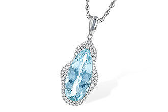 H236-14665: NECK 3.97 AQUAMARINE 4.20 TGW