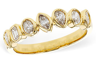 L320-70174: LDS DIA WED RG .62 TW FANCY CUT DIAS